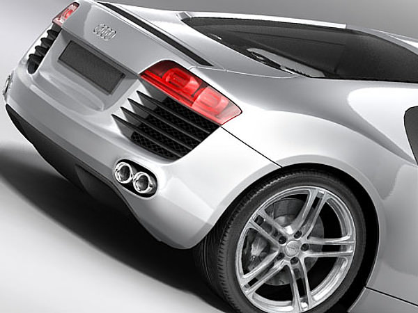 Audi R8 2009 3D model_2