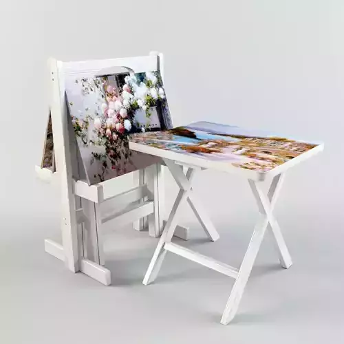 wooden easel