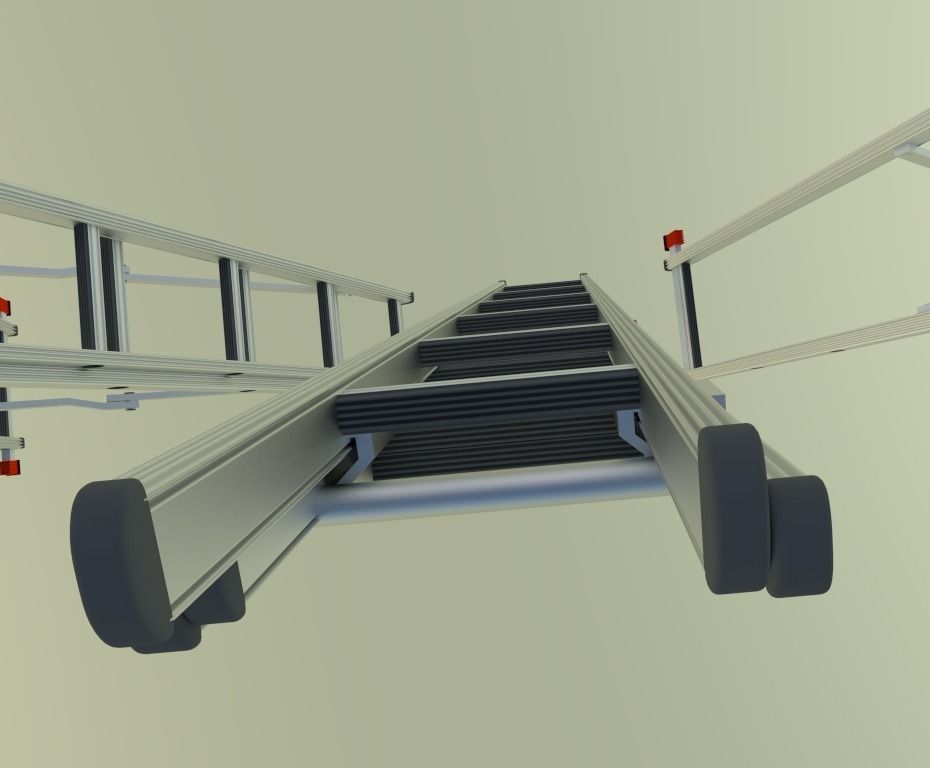 60-Minutes-Ladder three ladders Free 3D model_16