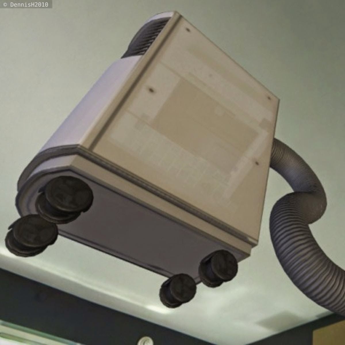 Mobile Air Conditioner  Free low-poly 3D model_6