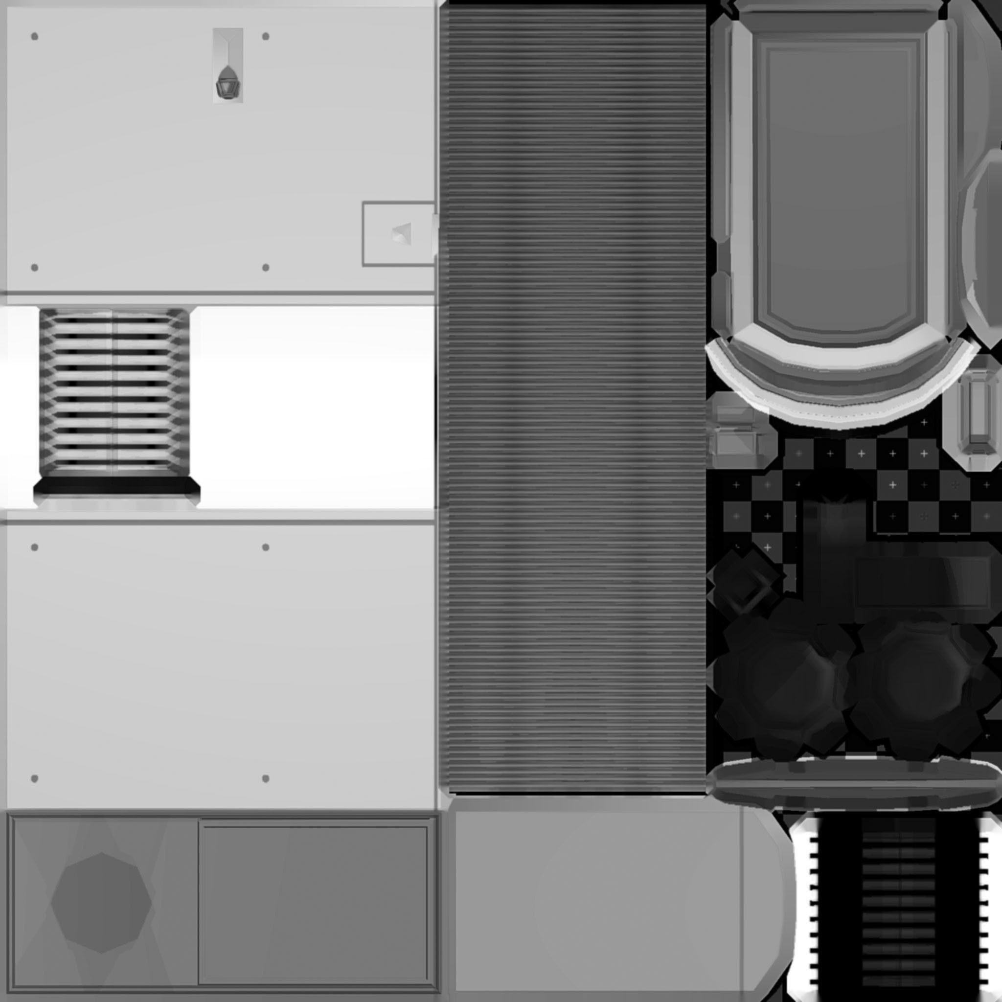 Mobile Air Conditioner  Free low-poly 3D model_9