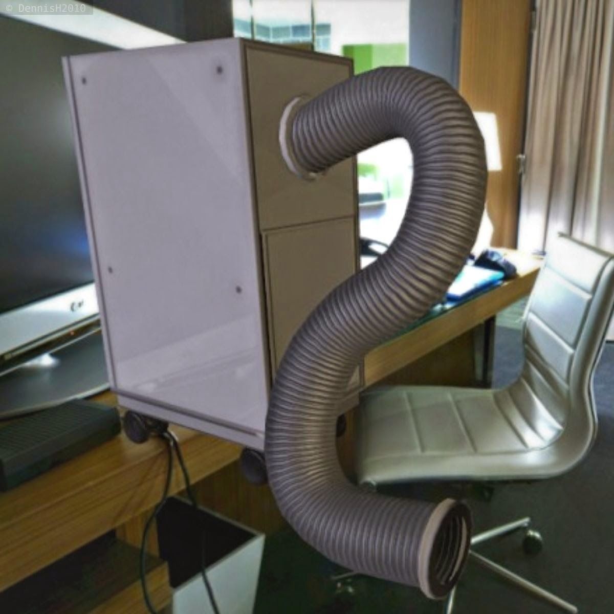 Mobile Air Conditioner  Free low-poly 3D model_4