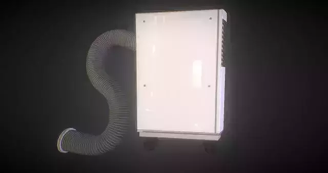 Mobile Air Conditioner  Free low-poly 3D model