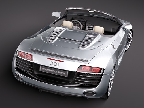 Audi R8 Spyder 2010 3D model_7