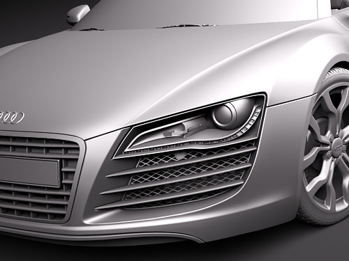 Audi R8 Spyder 2010 3D model_12