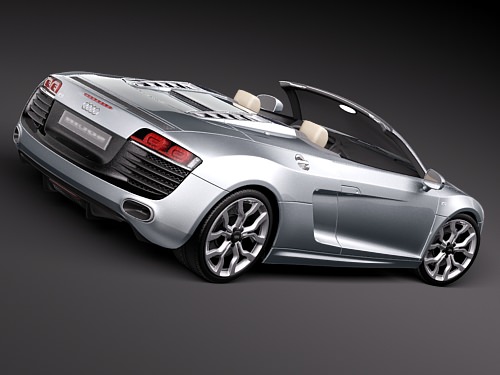 Audi R8 Spyder 2010 3D model_5