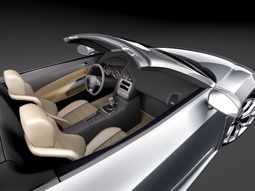 Audi R8 Spyder 2010 3D model_8