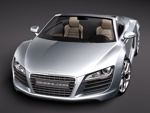 Audi R8 Spyder 2010 3D model_1