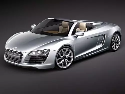 Audi R8 Spyder 2010 3D model_0