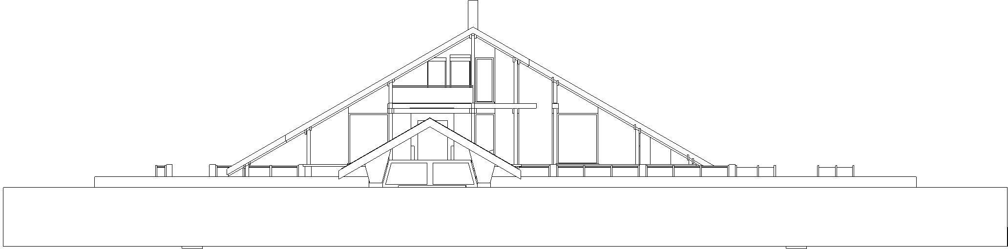 House triangular plan Low-poly 3D model_15