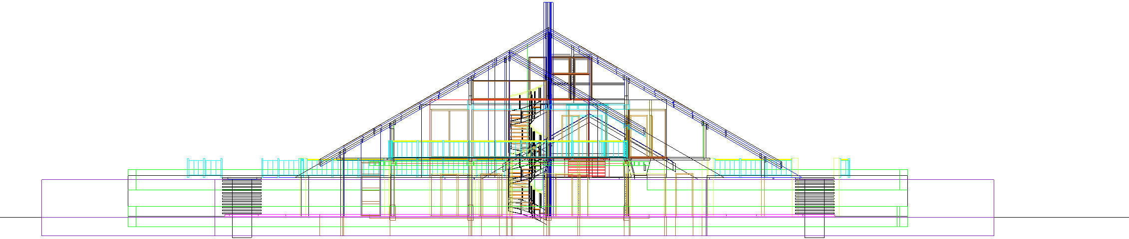 House triangular plan Low-poly 3D model_6
