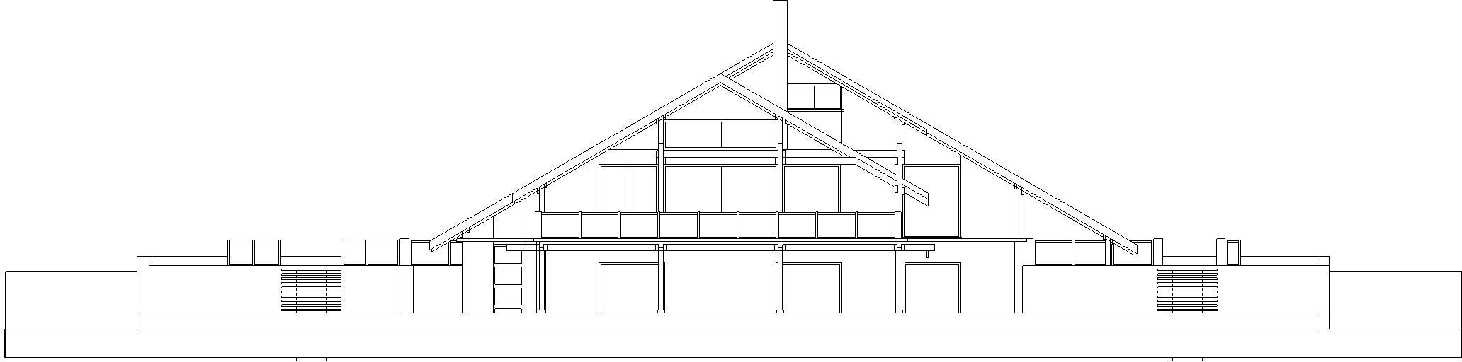 House triangular plan Low-poly 3D model_10