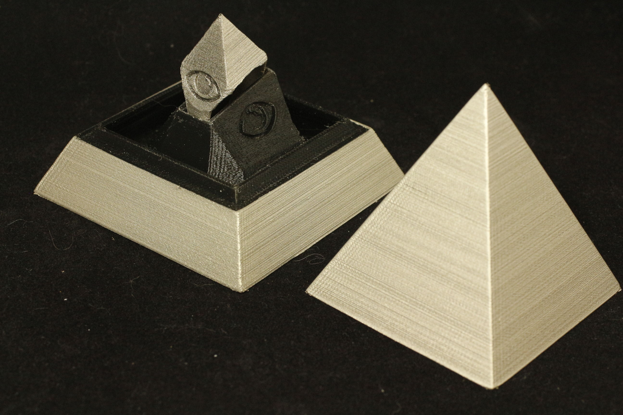 Mystical Pyramid Ring 3D print model_8
