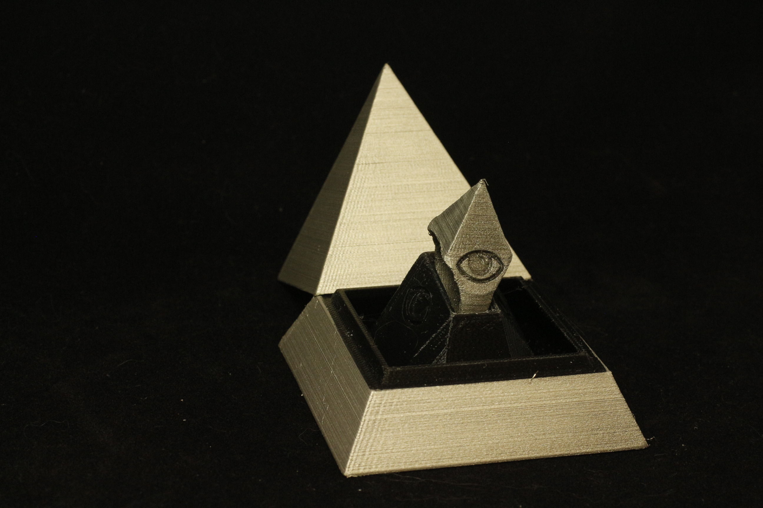 Mystical Pyramid Ring 3D print model_7
