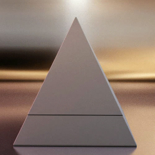Mystical Pyramid Ring 3D print model_4