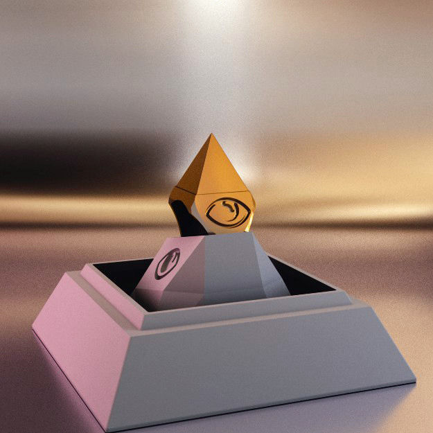 Mystical Pyramid Ring 3D print model_6