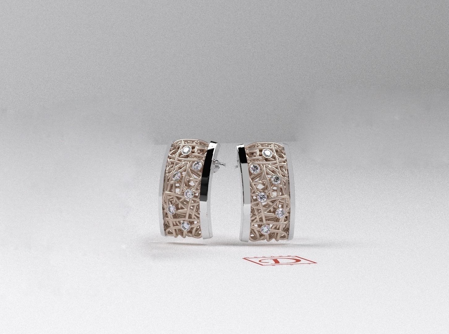 Earrings Math 3D print model_1