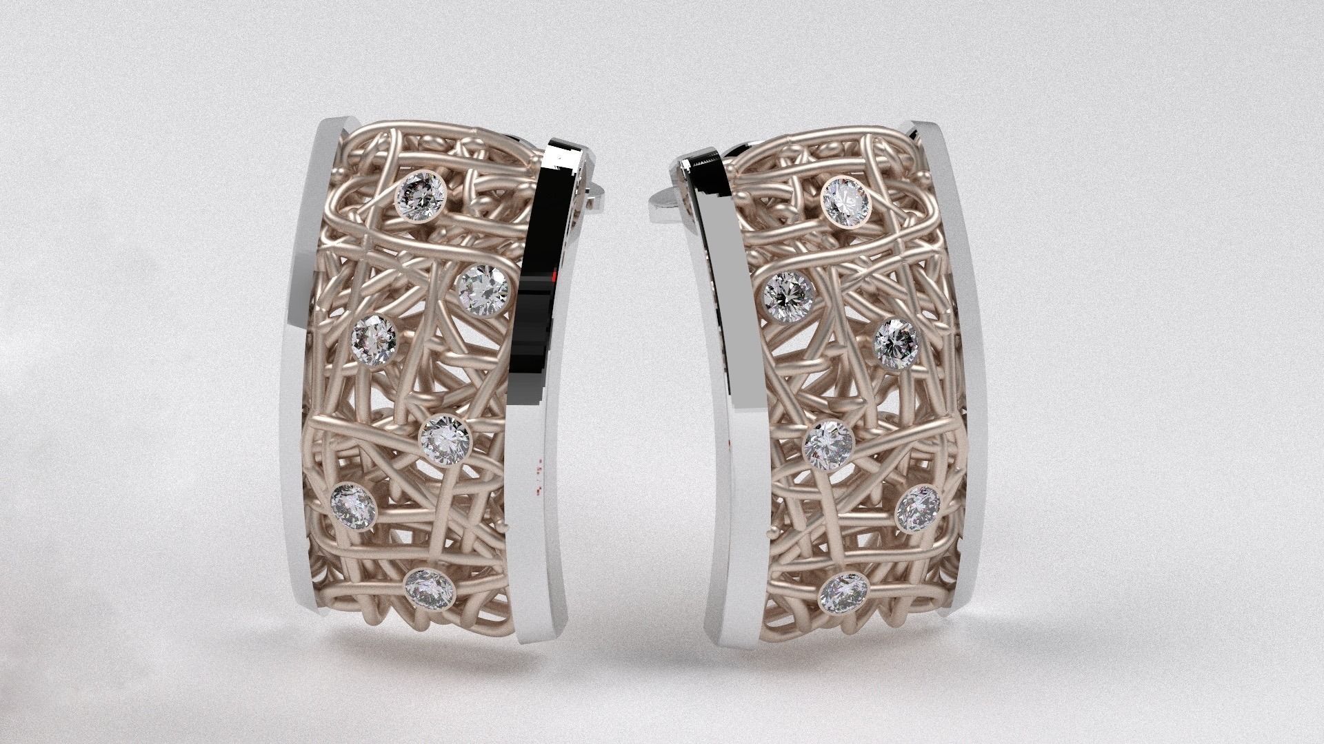 Earrings Math 3D print model_2