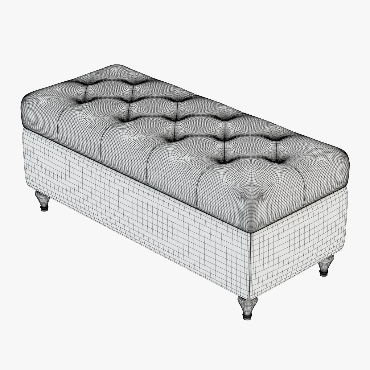 Bench Fiji 3D model_4