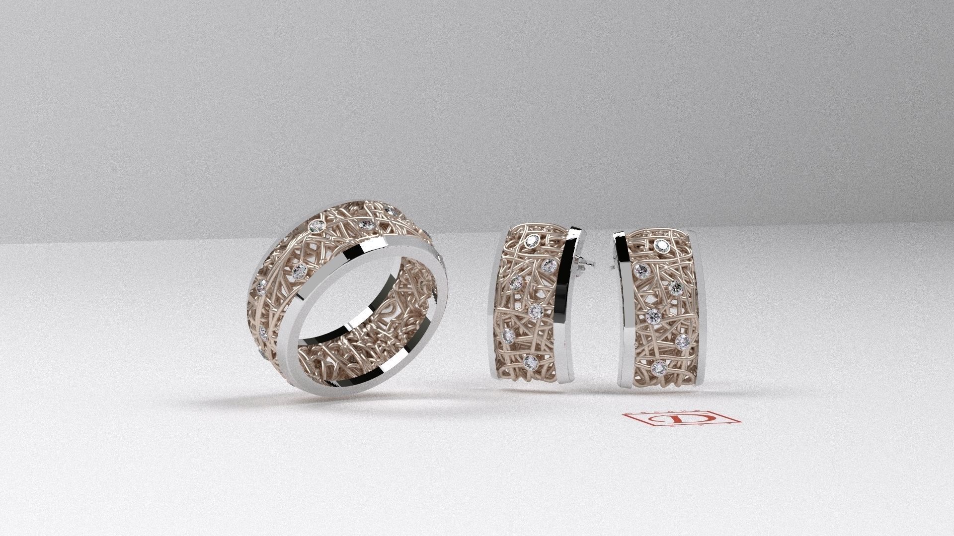 Jewelry Set Math 3D print model_4