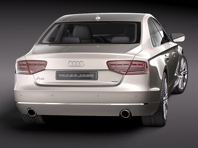 Audi A8 LED 2011 3D model_7