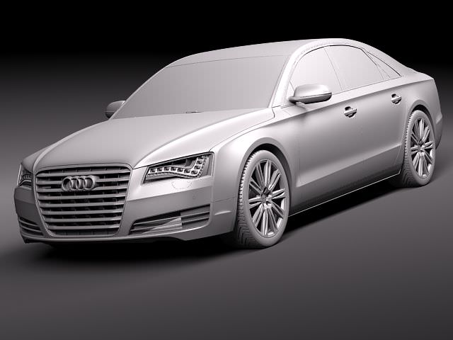 Audi A8 LED 2011 3D model_8