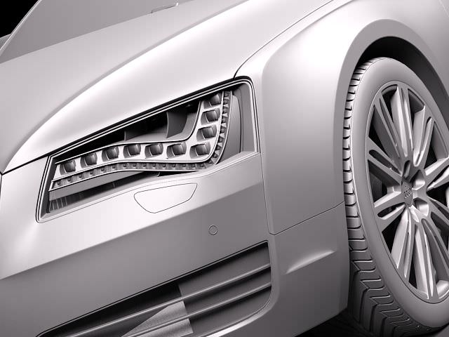 Audi A8 LED 2011 3D model_9