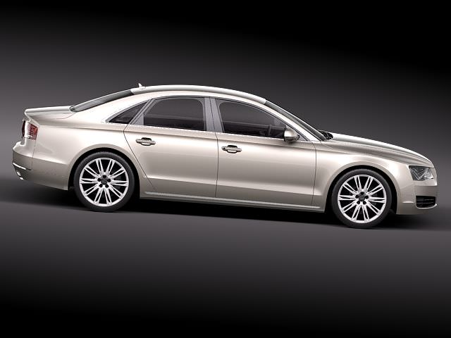 Audi A8 LED 2011 3D model_4