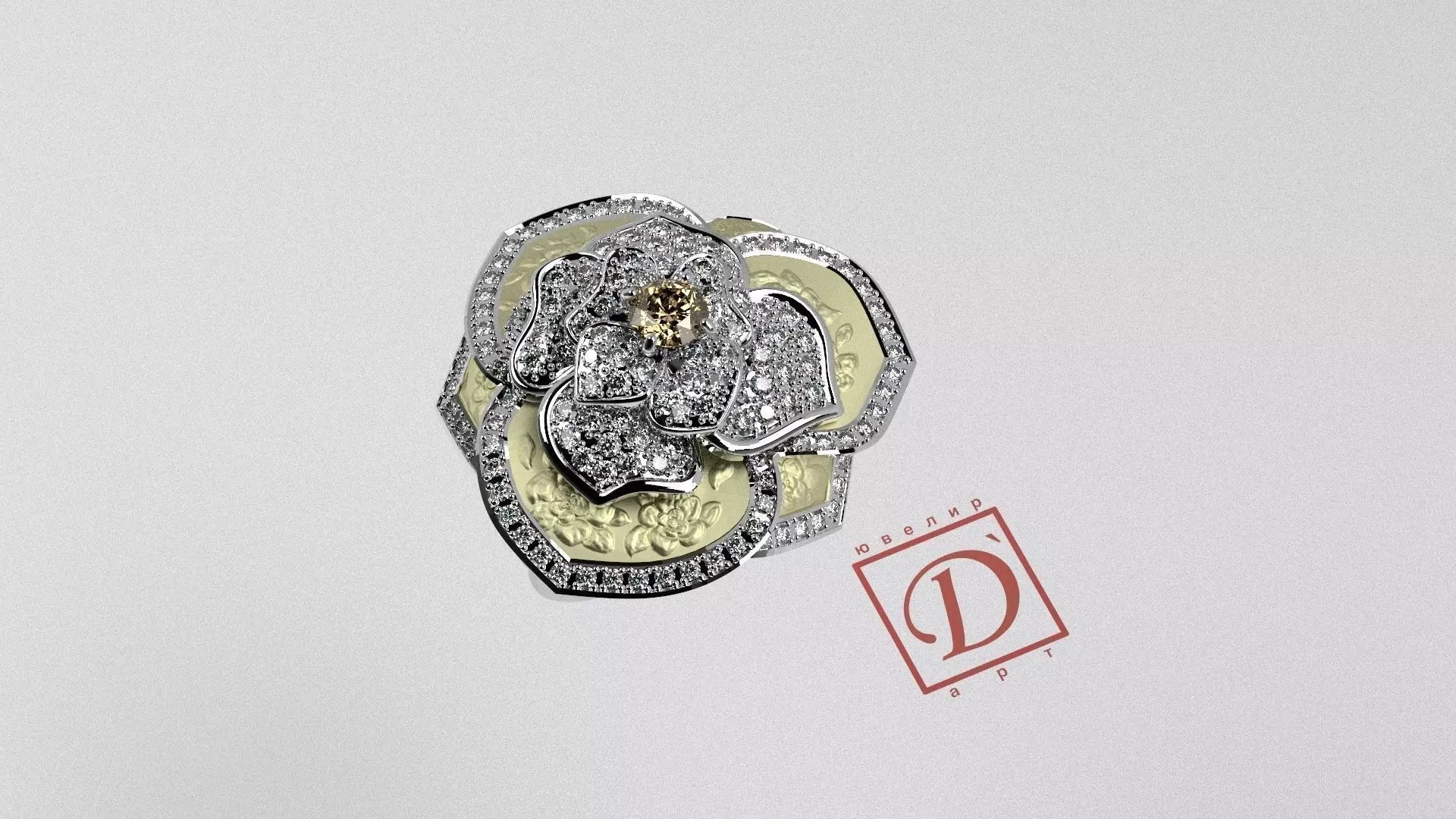 Ring Flower 3D print model_0