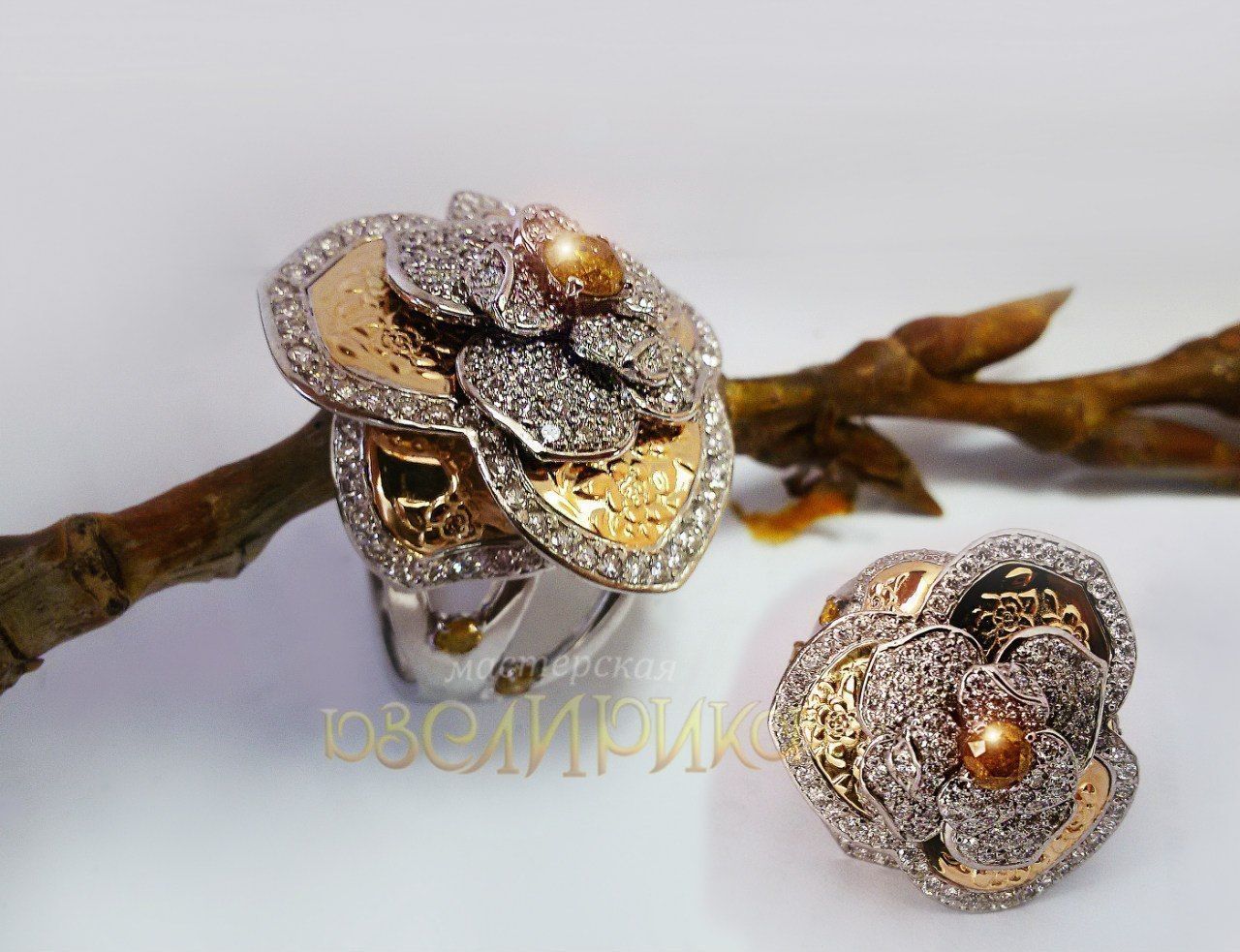 Ring Flower 3D print model_10