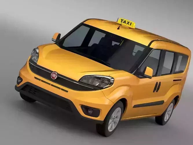 Fiat Doblo Maxi Taxi 152 2017 3D model