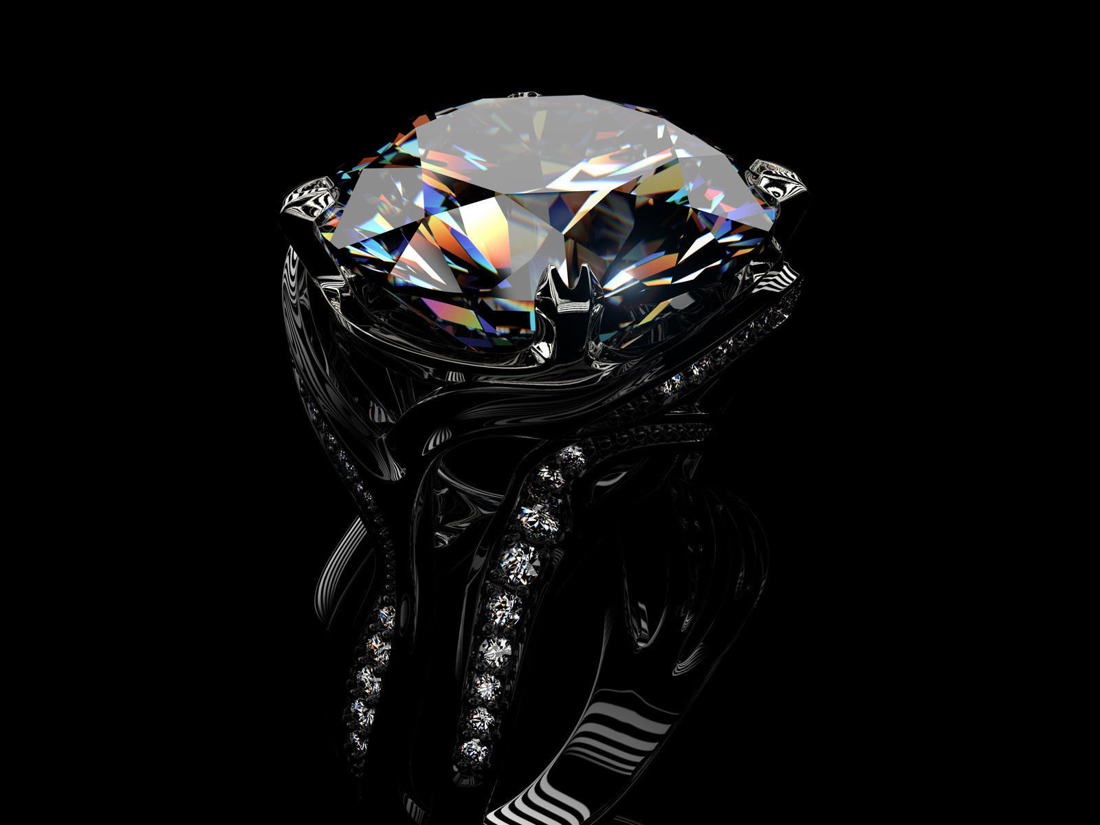 Octopus fashion ring 0120 3D print model_4