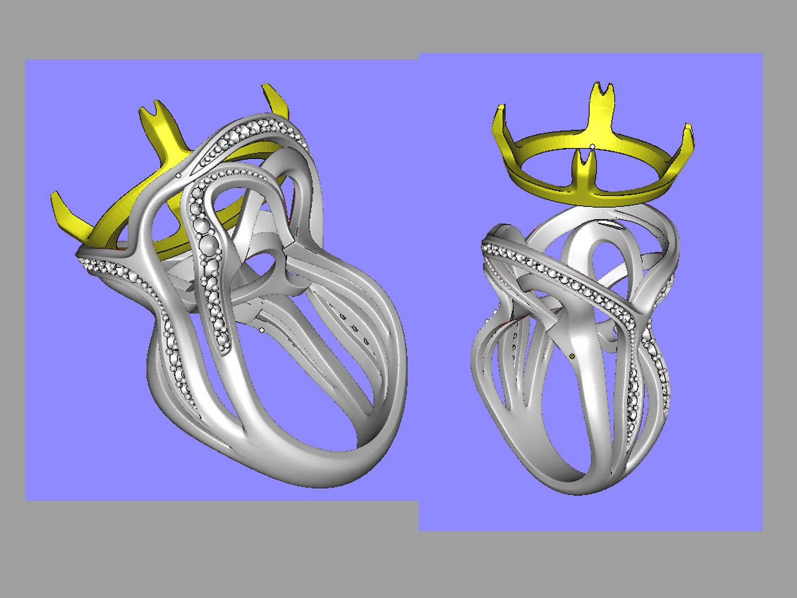 Octopus fashion ring 0120 3D print model_10