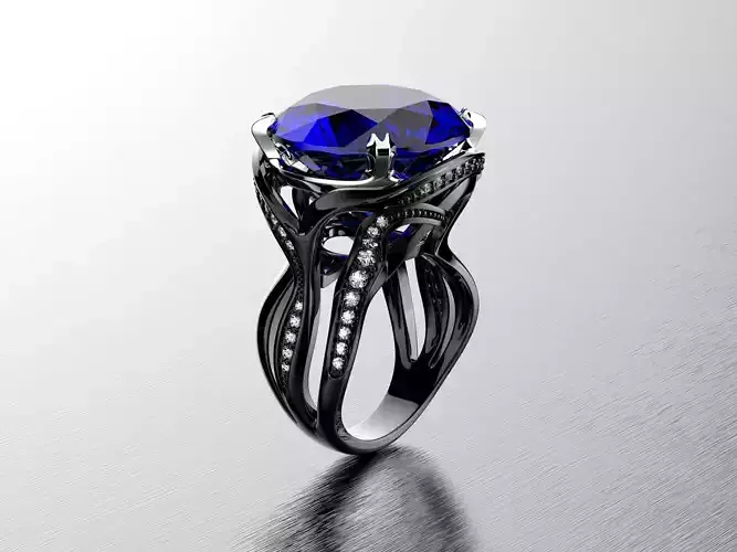 Octopus fashion ring 0120 3D print model
