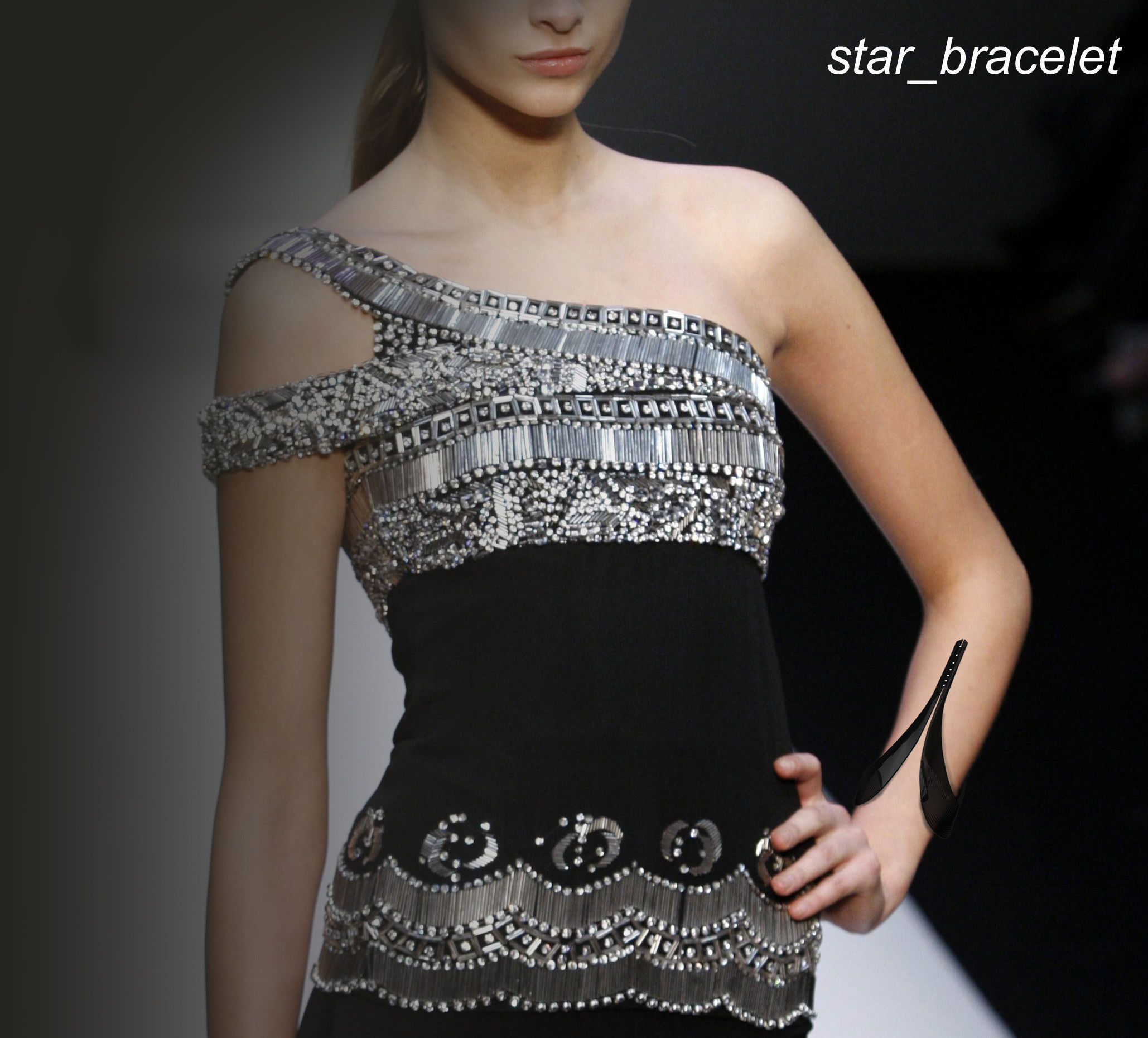 star bracelet 3D print model_2