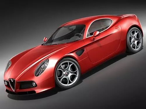Alfa Romeo 8C Competizione HighPoly 3D model_0