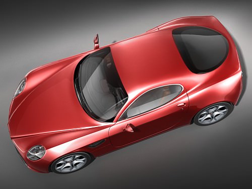 Alfa Romeo 8C Competizione HighPoly 3D model_2