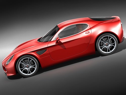 Alfa Romeo 8C Competizione HighPoly 3D model_5