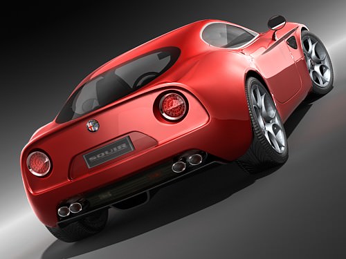 Alfa Romeo 8C Competizione HighPoly 3D model_1