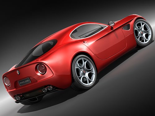 Alfa Romeo 8C Competizione HighPoly 3D model_3