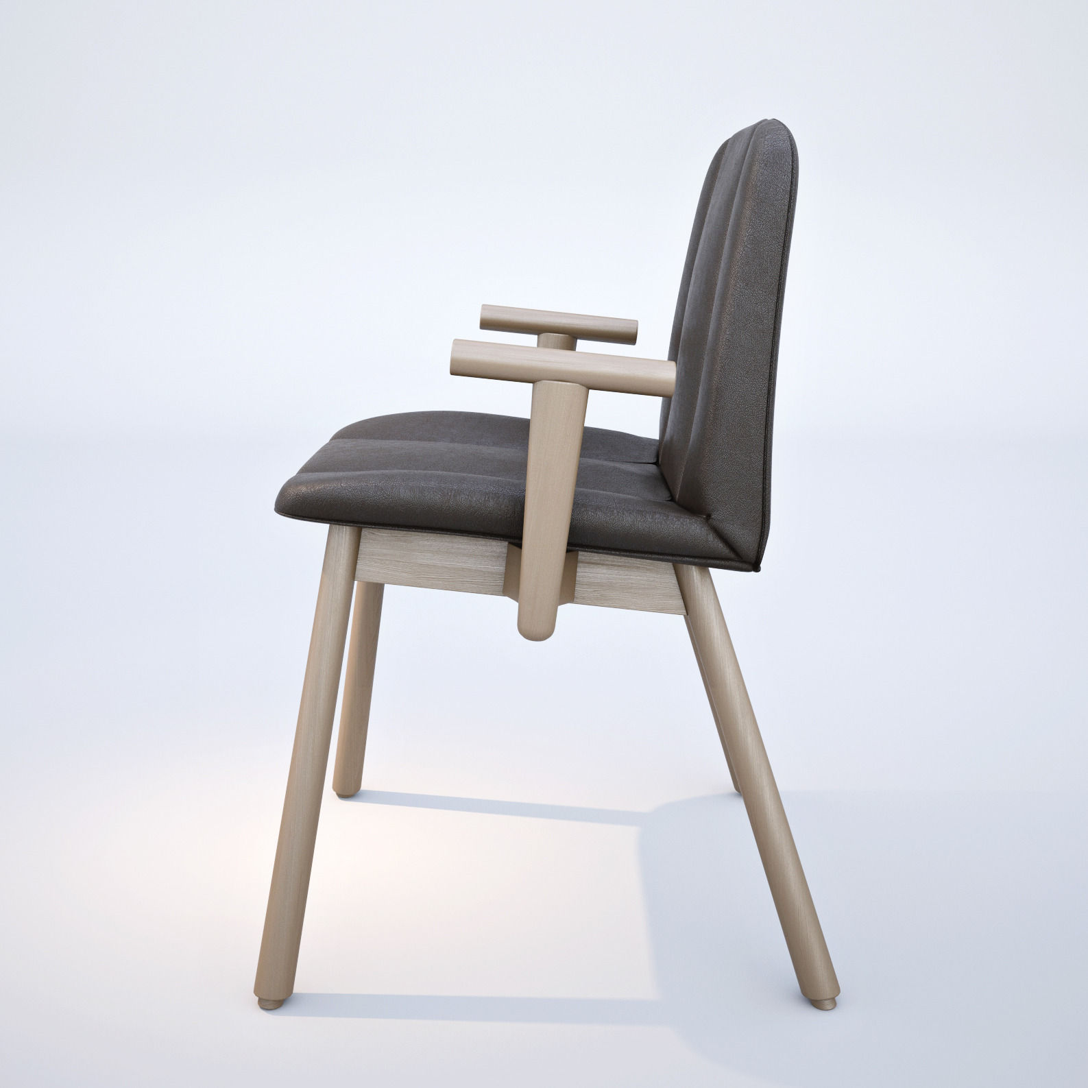 Billiani Hippy Wood armchir 3D model_2