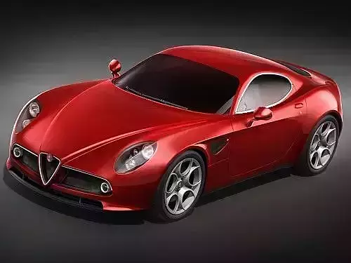Alfa Romeo 8C Competizione MidPoly 3D model