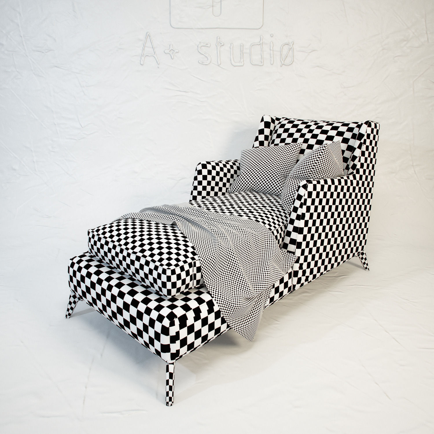 VIBIEFFE Class 680 lounge armchair 3D model_3