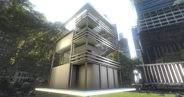 Tower-House Design - Blender Game Engine Low-poly 3D model_0