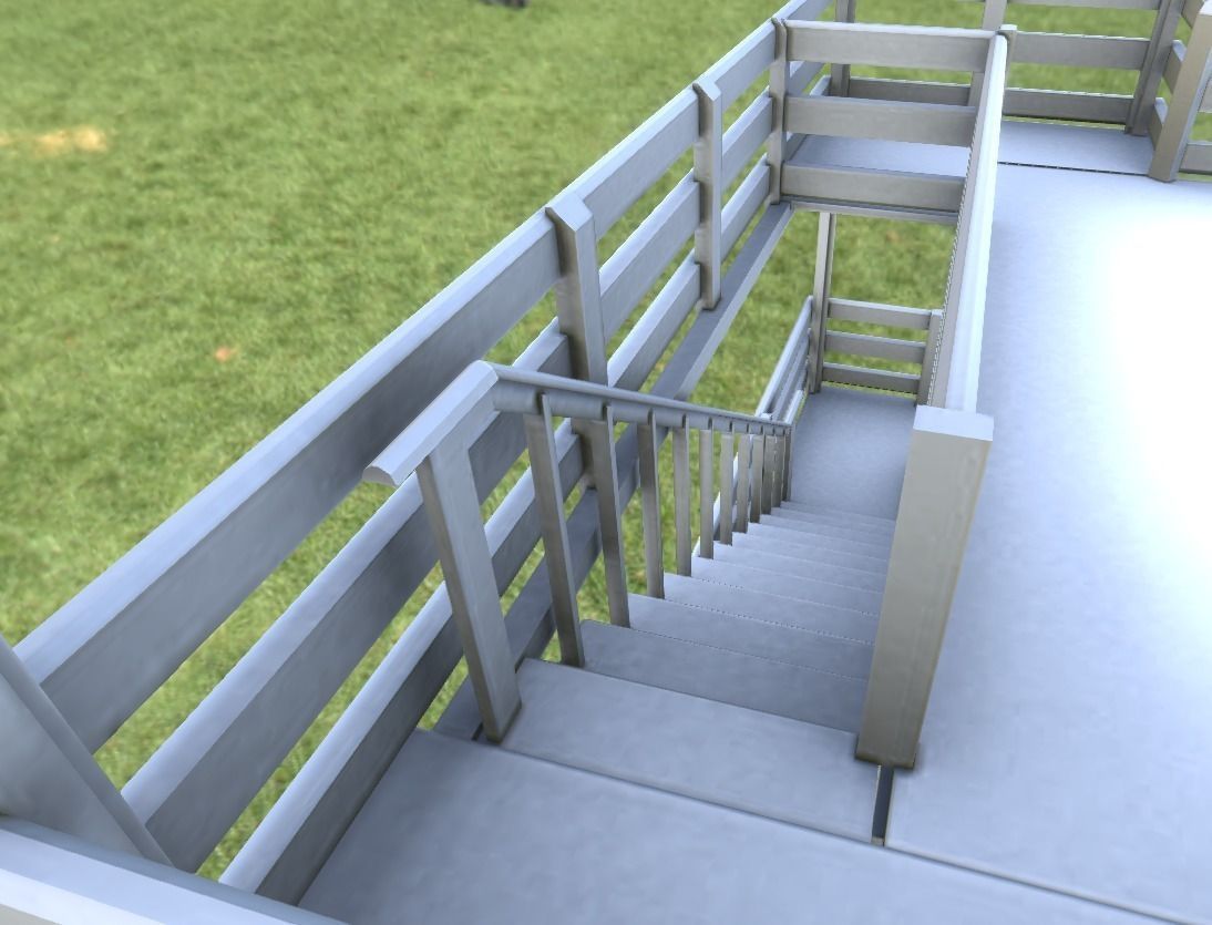 Tower-House Design - Blender Game Engine Low-poly 3D model_16