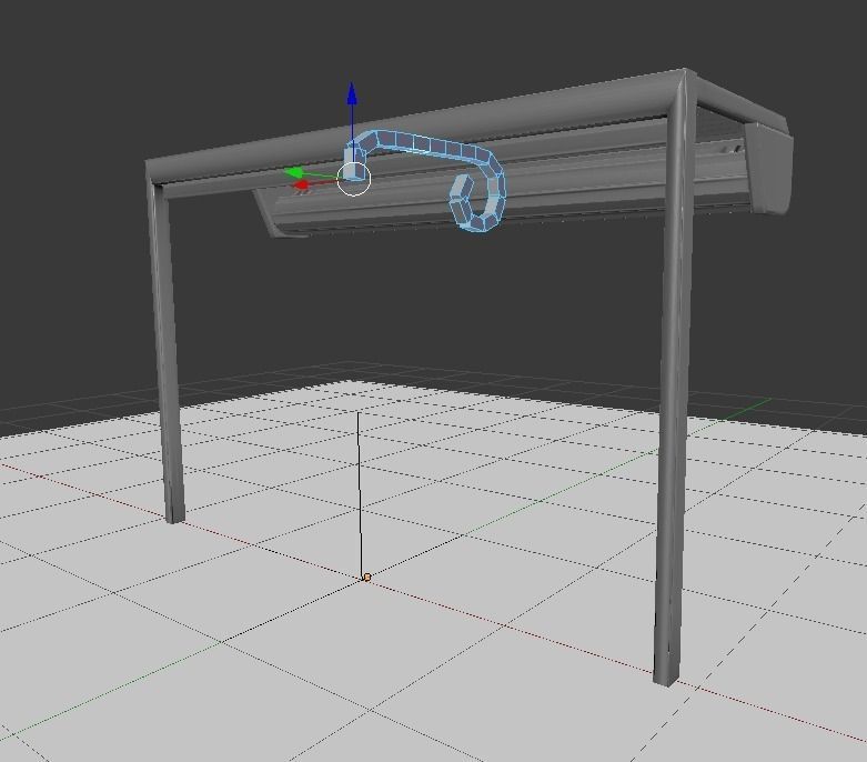 Roller Shutters rigged animated  Free low-poly 3D model_6