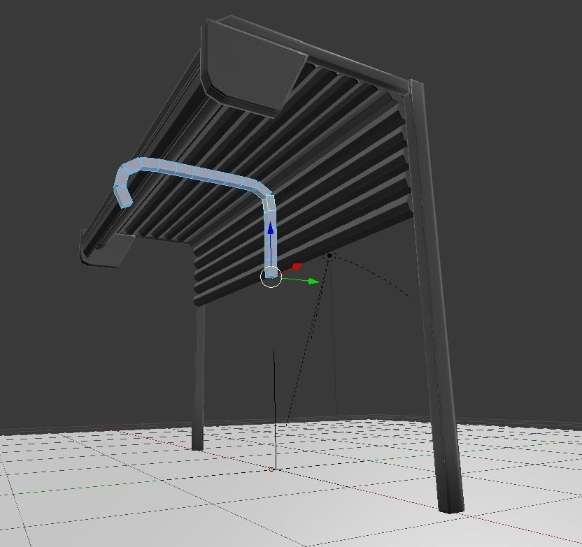 Roller Shutters rigged animated  Free low-poly 3D model_10