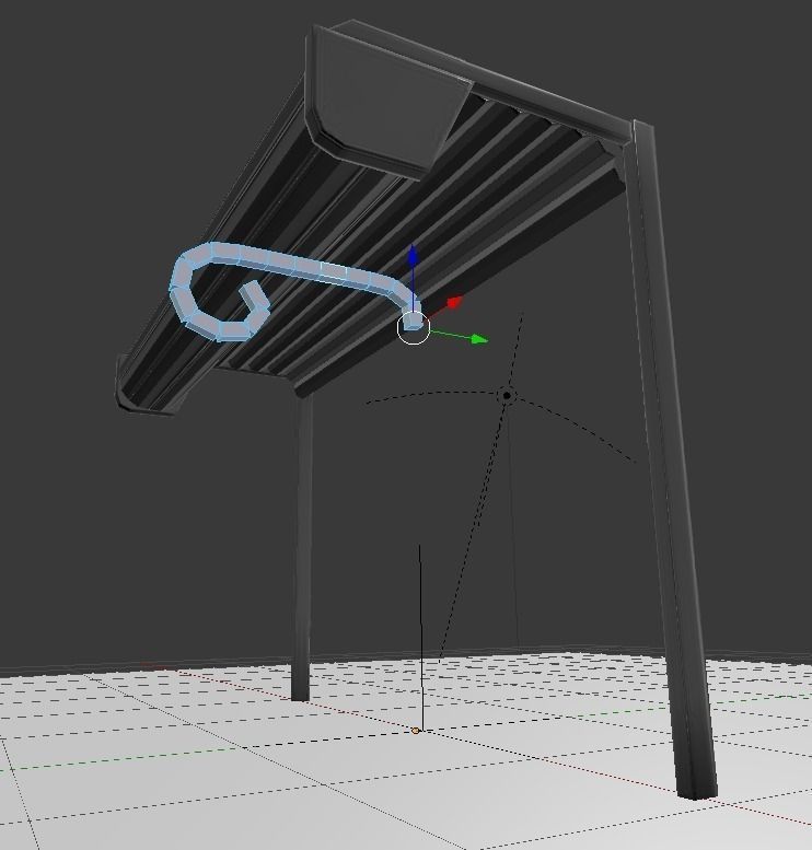 Roller Shutters rigged animated  Free low-poly 3D model_11