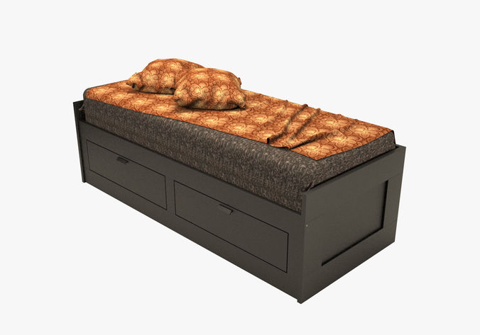 IKEA Brimnes Single Bed 3D Model max fbx CGTrader com IKEA Brimnes Single Bed 3D Model max fbx CGTrader com