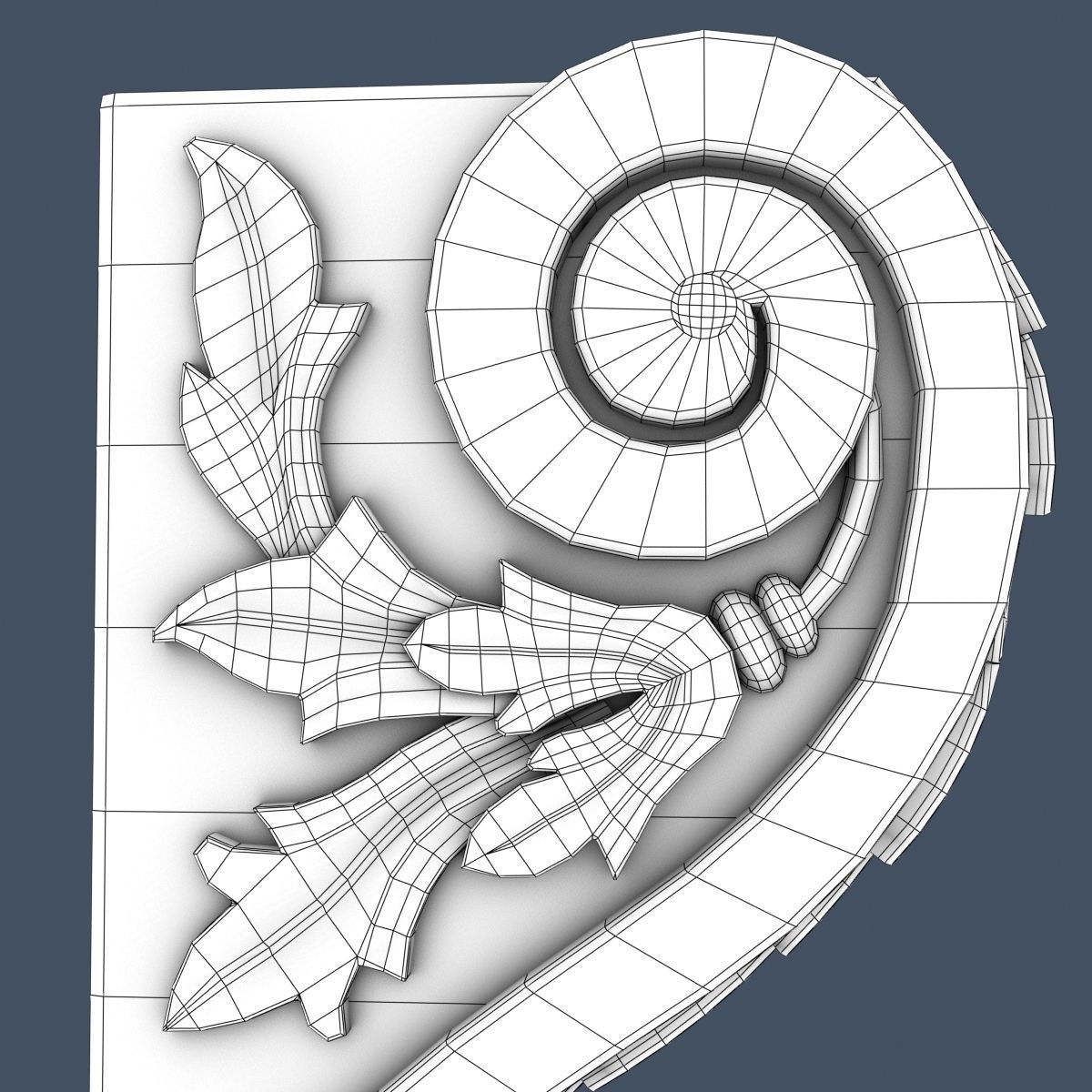 Decorative Corbel 3D model_6